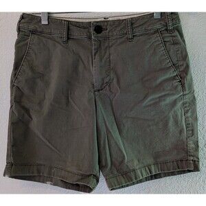 Hollister Shorts Mens Size 30 (32") Chino Distressed Gray Green (681)